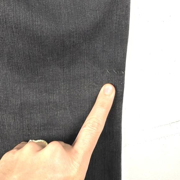 Madewell Preppy Hipster Cutesy Button Fly Flare Leg Cali Demi Boot Crop Jeans 26 - Picture 7 of 11